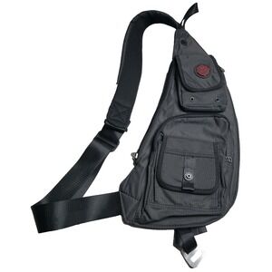 NICGID Men's and Women's Messenger Bag Casual Shoulder and Crossbody Bag Black